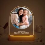 Lámpara Arco con Foto y Texto personalizada Miniatura de Lámpara Arco con Foto y Texto personalizada