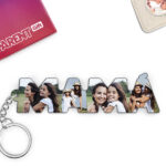 Llavero con Fotos en letras Mamá personalizado Miniatura de Llavero con Fotos en letras Mamá personalizado