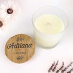 Vela Ramas con Nombre y Texto en Tapa personalizada Miniatura de Vela Ramas con Nombre y Texto en Tapa personalizada