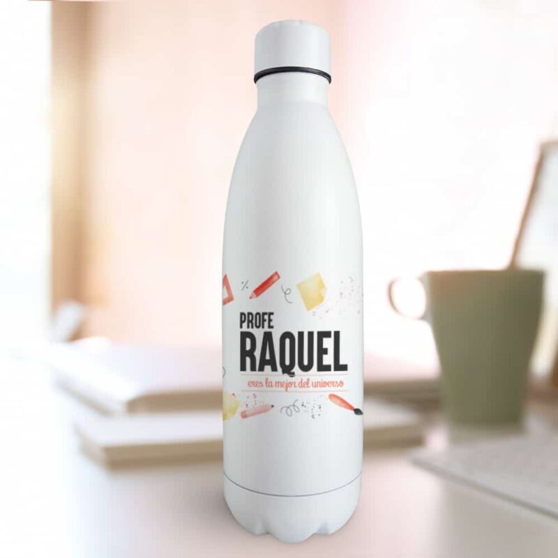Botella Materiales con Texto personalizada Botella Materiales con Texto personalizada
