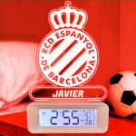 Miniatura de Reloj Despertador con Luz Escudo Español personalizado