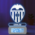 Reloj Despertador con Luz Escudo Valencia personalizado Miniatura de Reloj Despertador con Luz Escudo Valencia personalizado