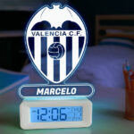 Miniatura de Reloj Despertador con Luz Escudo Valencia personalizado