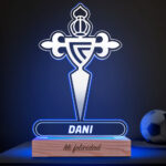 Lámpara Escudo Celta Vigo personalizada Miniatura de Lámpara Escudo Celta Vigo personalizada