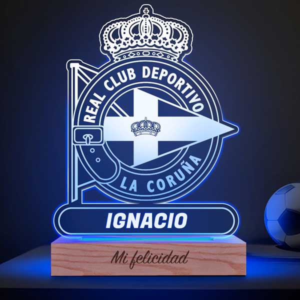 Lámpara Escudo Coruña personalizada