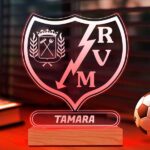 Lámpara Escudo Rayo Vallecano personalizada Miniatura de Lámpara Escudo Rayo Vallecano personalizada