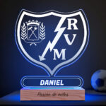 Miniatura de Lámpara Escudo Rayo Vallecano personalizada