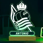 Miniatura de Lámpara Escudo Real Sociedad personalizada