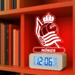 Miniatura de Reloj Despertador con Luz Escudo Real Sociedad personalizado