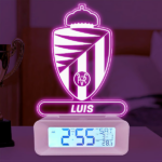 Reloj Despertador con Luz Escudo Valladolid personalizado Miniatura de Reloj Despertador con Luz Escudo Valladolid personalizado