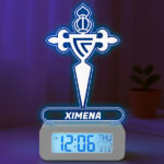Reloj Despertador con Luz Escudo Celta Vigo personalizado Miniatura de Reloj Despertador con Luz Escudo Celta Vigo personalizado