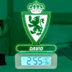 Reloj Despertador con Luz Escudo Zaragoza personalizado Miniatura de Reloj Despertador con Luz Escudo Zaragoza personalizado