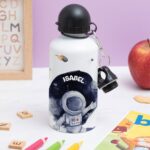 Botella Infantil Astronauta en el Espacio personalizada Miniatura de Botella Infantil Astronauta en el Espacio personalizada