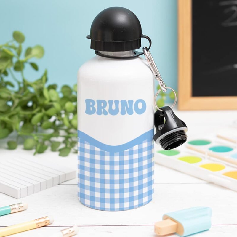 Botella Infantil Cuadros personalizada Botella Infantil Cuadros personalizada