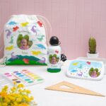 Miniatura de Botella Infantil Dinosaurios personalizada