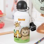 Botella Infantil Animales Selva personalizada Miniatura de Botella Infantil Animales Selva personalizada