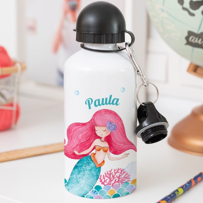 Botella Infantil Sirenita personalizada Botella Infantil Sirenita personalizada