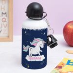 Botella Infantil Unicornios Coloridos personalizada Miniatura de Botella Infantil Unicornios Coloridos personalizada