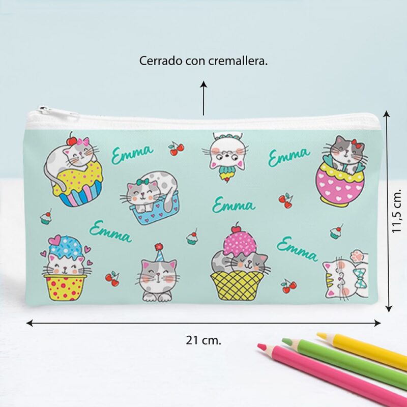 Estuche Infantil Gatitos personalizado