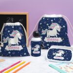 Miniatura de Estuche Infantil Unicornios Coloridos personalizado