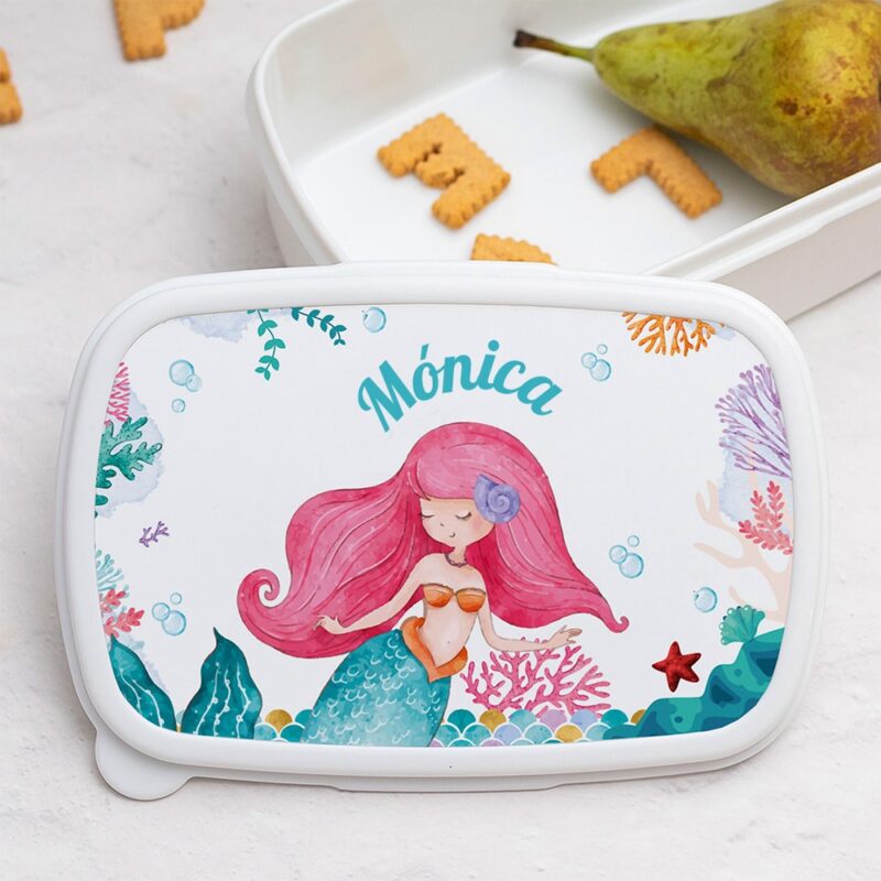 Fiambrera Infantil Sirenita personalizada Fiambrera Infantil Sirenita personalizada