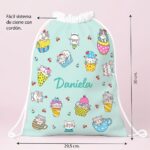 Miniatura de Mochila Saco Infantil Gatitos personalizada