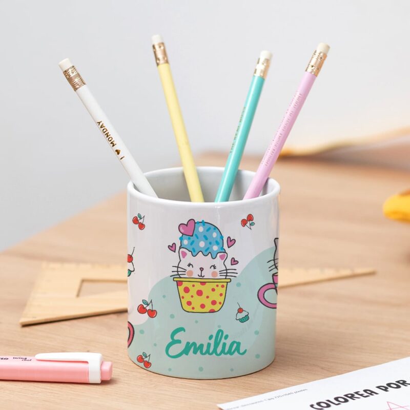Portalápices Infantil Gatitos personalizado Portalápices Infantil Gatitos personalizado