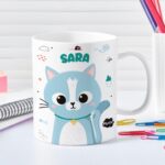 Taza Infantil Irrompible Animales de Colores con Nombre personalizada Miniatura de Taza Infantil Irrompible Animales de Colores con Nombre personalizada