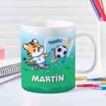 Taza Infantil Irrompible Fútbol con Nombre personalizada Miniatura de Taza Infantil Irrompible Fútbol con Nombre personalizada