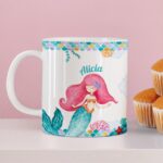 Taza Infantil Irrompible Sirenita con Nombre personalizada Miniatura de Taza Infantil Irrompible Sirenita con Nombre personalizada