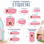 Miniatura de Pack de Etiquetas Adhesivas Infantiles para Ropa y Objetos con Nombre personalizadas