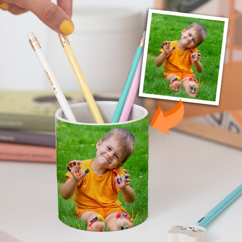Portalápices Infantil con Foto personalizado Portalápices Infantil con Foto personalizado