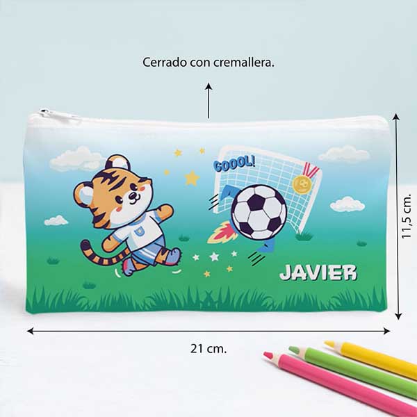 Estuche Infantil Fútbol personalizado