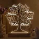 Lámpara Árbol de la Vida con Nombres personalizada Miniatura de Lámpara Árbol de la Vida con Nombres personalizada