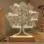 Miniatura de Lámpara Árbol de la Vida con Nombres personalizada