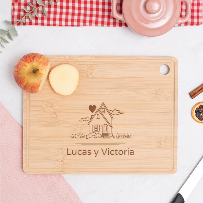 Tabla de Cortar Casa con Nombres personalizada Tabla de Cortar Casa con Nombres personalizada