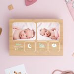 Caja de Recuerdos Nacimiento Bebé con Fotos y Datos personalizada Miniatura de Caja de Recuerdos Nacimiento Bebé con Fotos y Datos personalizada