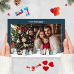 Caja de Dulces con Foto Grande y Texto Copos personalizada Miniatura de Caja de Dulces con Foto Grande y Texto Copos personalizada