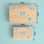 Miniatura de Caja de Recuerdos Piececitos Bebé con Nombre personalizada