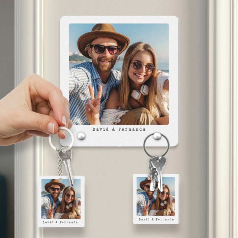Colgador de Llaves con Foto y Texto personalizado Colgador de Llaves con Foto y Texto personalizado