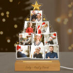 Miniatura de Lámpara Árbol de Navidad con Fotos personalizada