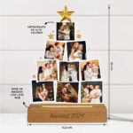 Miniatura de Lámpara Árbol de Navidad con Fotos personalizada