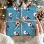Papel de Regalo Infantil Superhéroe con Foto y Nombre personalizado Miniatura de Papel de Regalo Infantil Superhéroe con Foto y Nombre personalizado