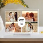 Placa con 4 Fotos personalizada Miniatura de Placa con 4 Fotos personalizada