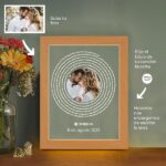 Miniatura de Placa con Letras Canción Spotify en Espiral y tu Foto personalizada