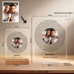 Miniatura de Placa con Letras Canción Spotify en Espiral y tu Foto personalizada