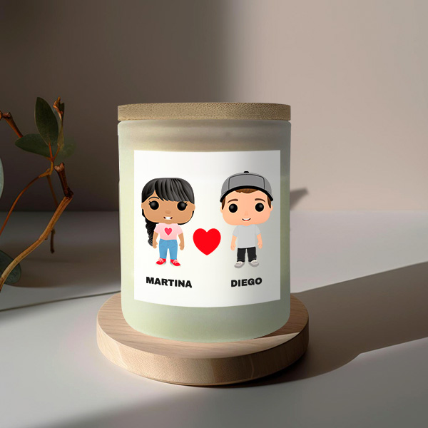 Vela Funkos con Nombres personalizada