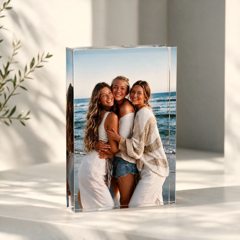 Placa Bloque Portafotos con foto personalizada