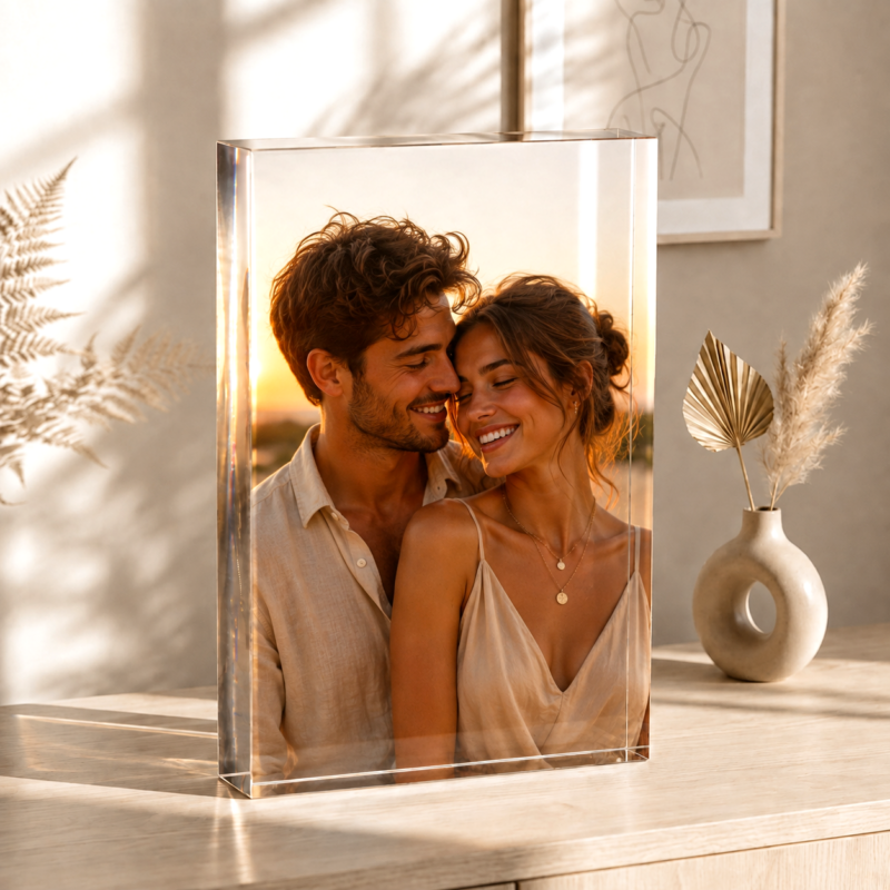 Placa Bloque Portafotos con foto personalizada