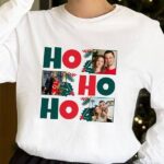 Pijama HO HO HO con Tres Fotos personalizadas Miniatura de Pijama HO HO HO con Tres Fotos personalizadas
